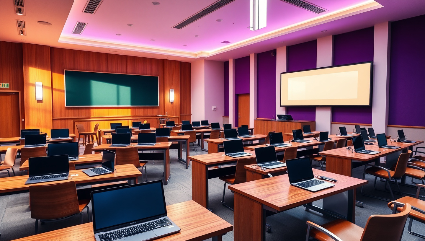 Modern learning environment showcasing collaborative education